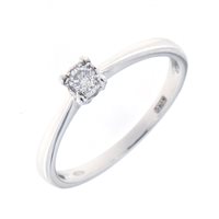 Anello Fanton Gioielli Donna SOLITARI in Oro Diamante 0.10 Ct ANOR-143-52 - ANOR-143-52